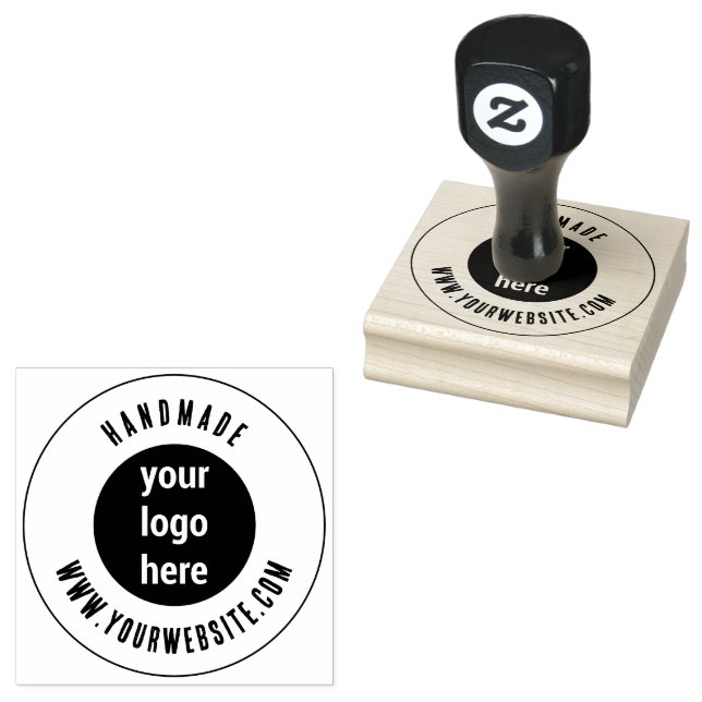 Custom Professional Business Logo Modern Rustic Rubber Stamp (Stamped)