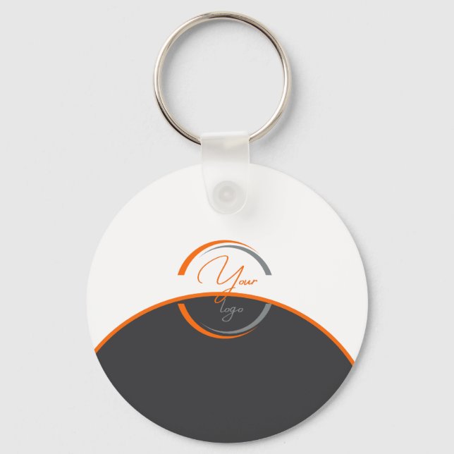 custom professional business logo only key ring (Front)