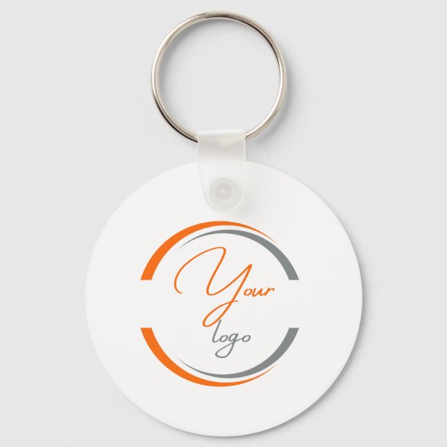 custom professional business logo only  key ring (Front)