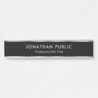 Custom Professional Elegant Black And Silver Home