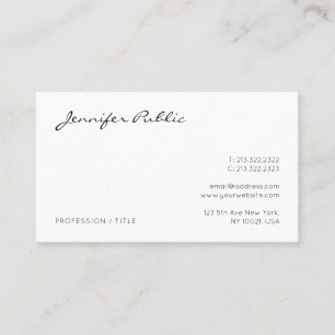 Custom Professional Elegant Modern Minimal Design Business Card