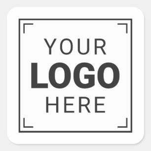 Custom Professional Logo Business Square Sticker