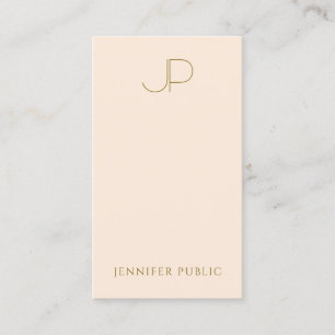 Custom Professional Monogram Elegant Template Business Card