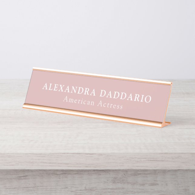 Custom Professional Name Plate – Name & Title (Front)