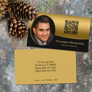 Custom Professional Photo QR Code Business Card