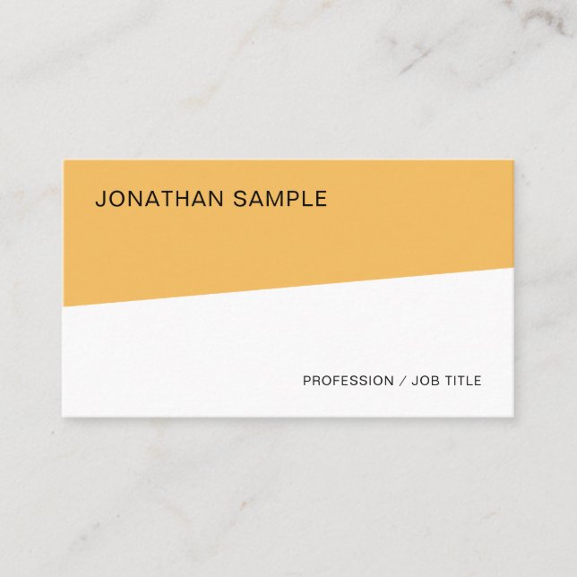 Custom Professional Simple Template Elegant Modern Business Card (Front)
