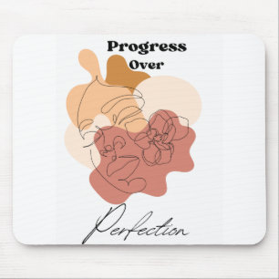 Custom Progress over Perfection Mouse Pad