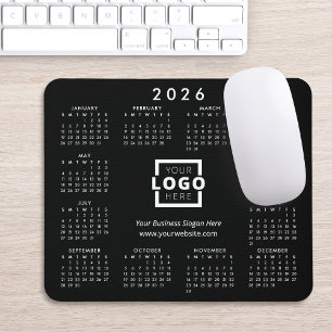 Custom Promotional Business Logo 2024 Calendar Mouse Pad