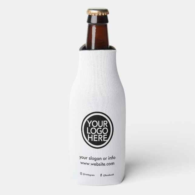 Custom Promotional Business Logo Bottle Cooler (Bottle Front)
