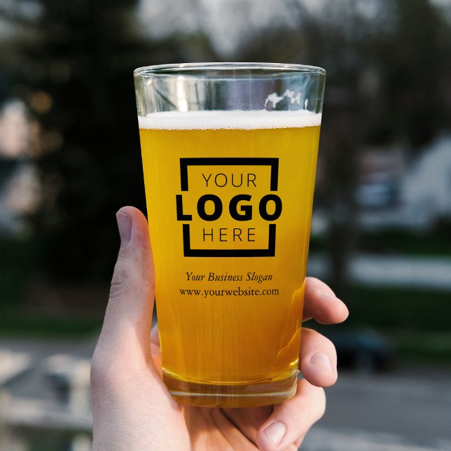 Custom Promotional Business Logo Branded Glass (Creator Uploaded)