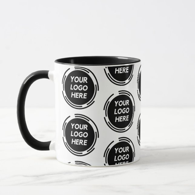 Custom Promotional Business Logo Branded Mug (Left)