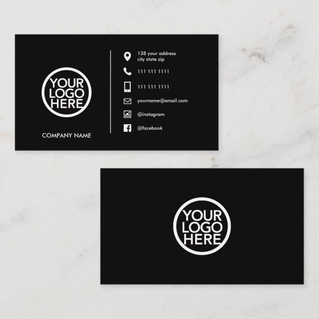 Custom Promotional Business Logo Business Card (Front/Back)