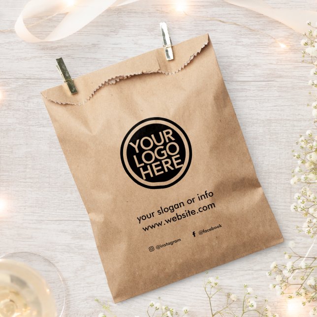 Custom Promotional Business Logo Favour Bag (Clipped)