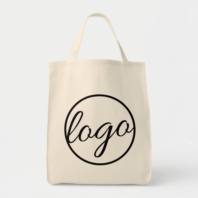 Custom Promotional Business Logo Grocery Tote Bag (Front)
