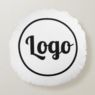 Custom Promotional Business Logo  Round Cushion