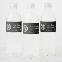Custom Promotional Business Logo Water Bottle Labe