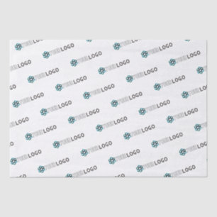 Custom promotional business logo white packaging tissue paper
