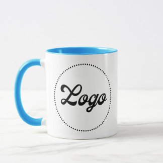 Custom Promotional LIGHT BLUE Combo Logo Mug