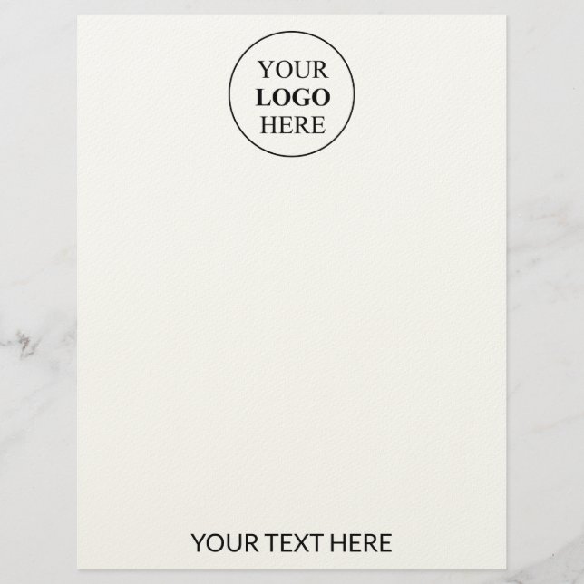 Custom Promotional Logo Custom Letterhead (Front)