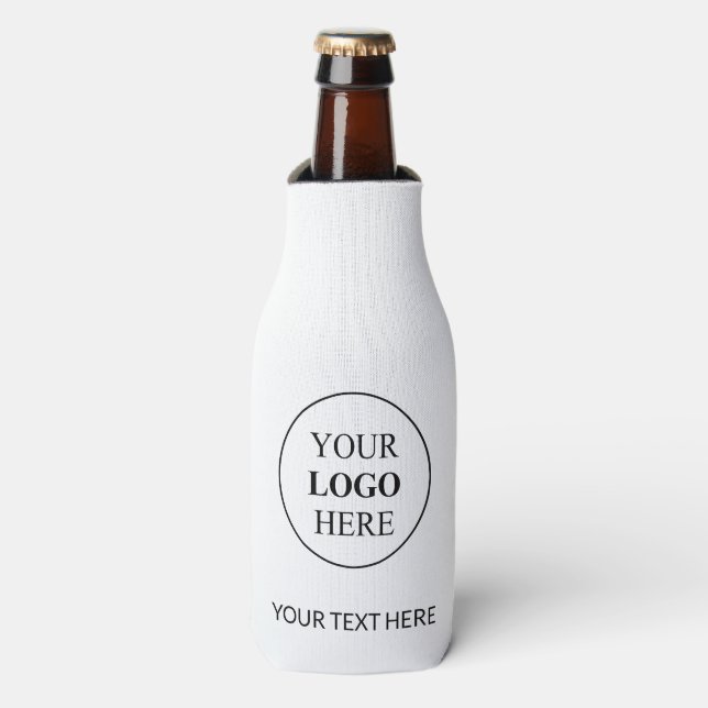Custom Promotional Logo – No Minimum Order Bottle Cooler (Bottle Front)