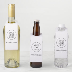 Custom Promotional Logo – No Minimum Order Bottle Tag
