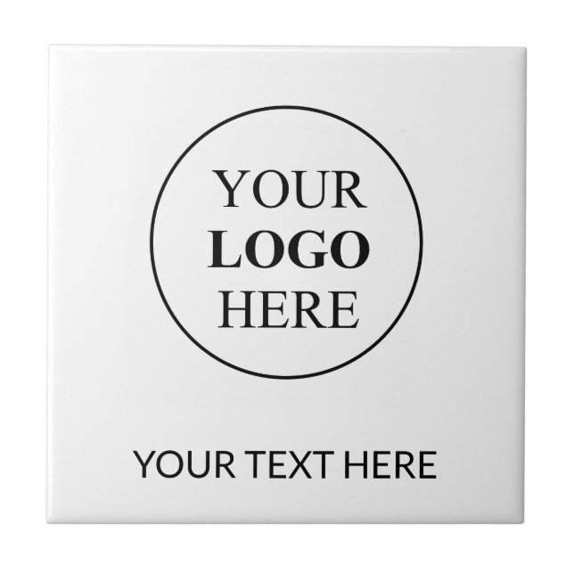 Custom Promotional Logo – No Minimum Order Ceramic Tile (Front)