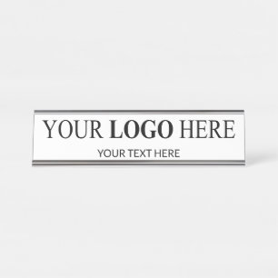 Custom Promotional Logo – No Minimum Order Desk Name Plate