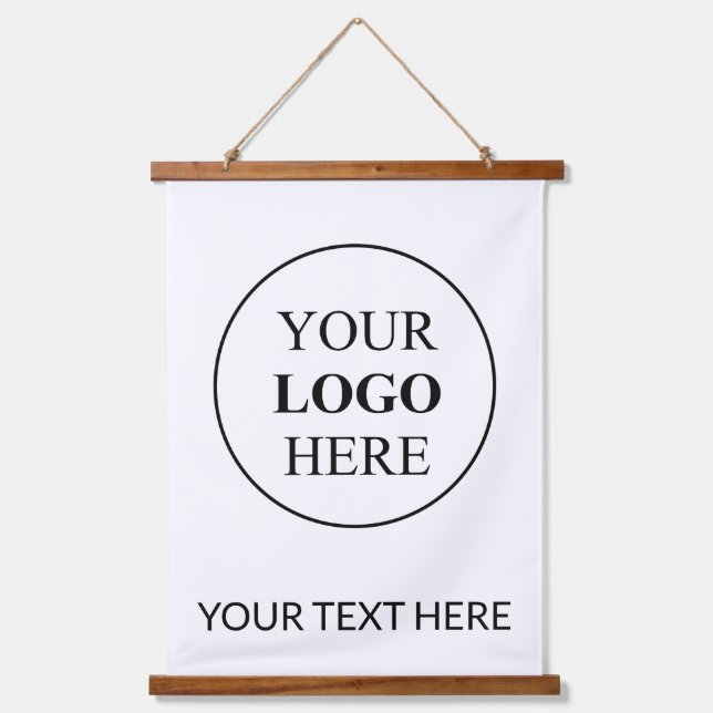 Custom Promotional Logo – No Minimum Order Hanging Tapestry (Front)