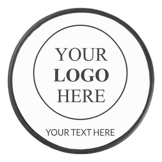 Custom Promotional Logo – No Minimum Order Hockey Puck (Front)