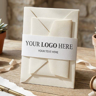 Custom Promotional Logo – No Minimum Order Invitation Belly Band