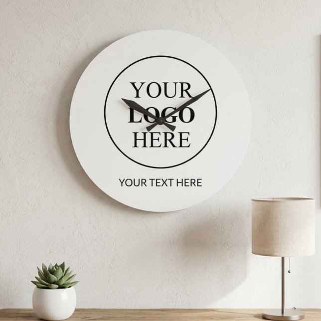 Custom Promotional Logo – No Minimum Order Large Clock (Creator Uploaded)