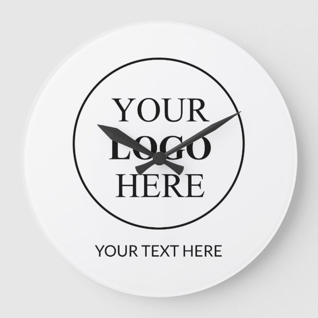 Custom Promotional Logo – No Minimum Order Large Clock (Front)