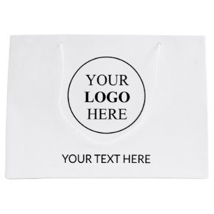 Custom Promotional Logo – No Minimum Order Large Gift Bag