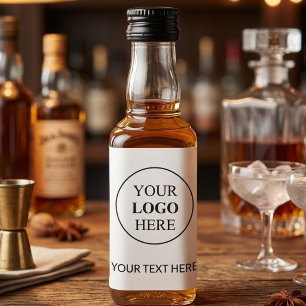 Custom Promotional Logo – No Minimum Order Liquor Bottle Label