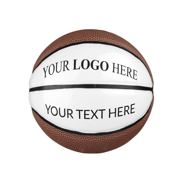 Custom Promotional Logo – No Minimum Order Mini Basketball (Front)