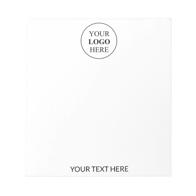 Custom Promotional Logo – No Minimum Order Notepad (Front)