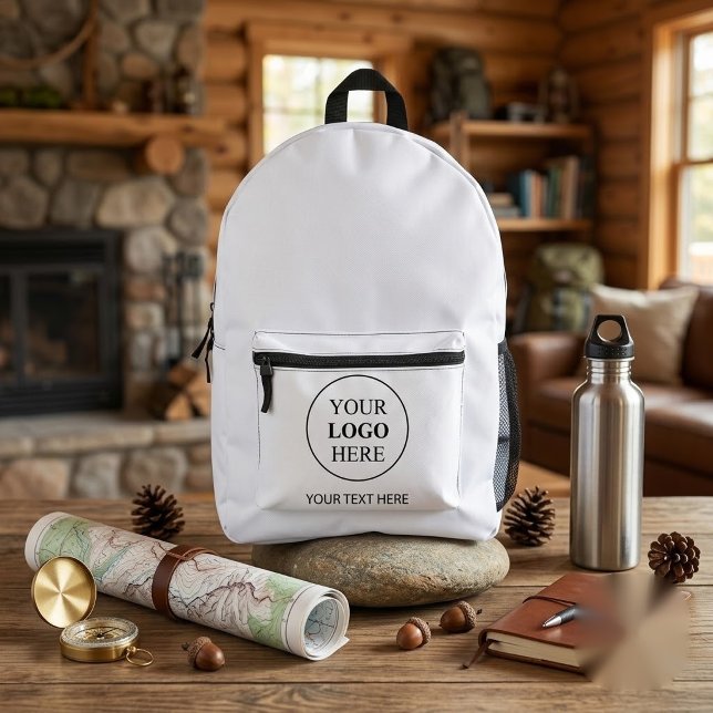 Custom Promotional Logo – No Minimum Order Printed Backpack (Creator Uploaded)