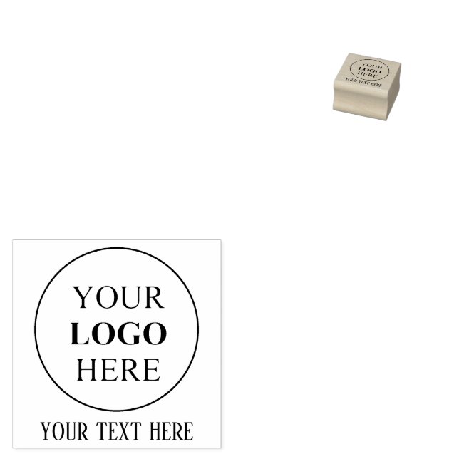 Custom Promotional Logo – No Minimum Order Rubber Stamp (Stamped)