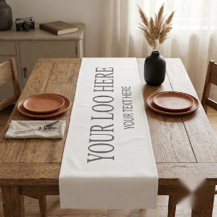 Custom Promotional Logo – No Minimum Order Short Table Runner
