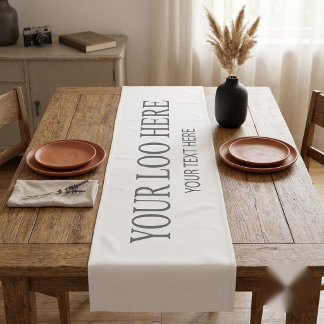 Custom Promotional Logo – No Minimum Order Short Table Runner