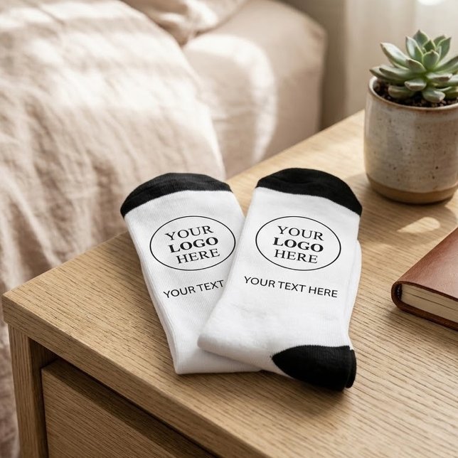 Custom Promotional Logo – No Minimum Order Socks (Creator Uploaded)