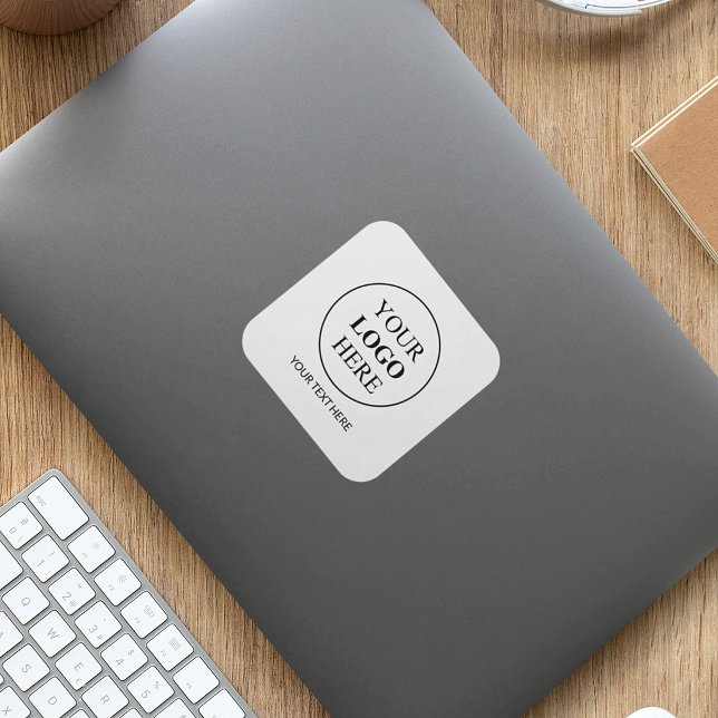 Custom Promotional Logo – No Minimum Order Square Sticker (Creator Uploaded)