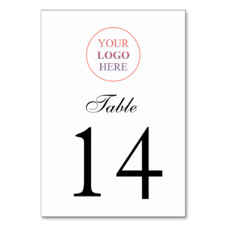 Custom Promotional Logo – No Minimum Order Table Number