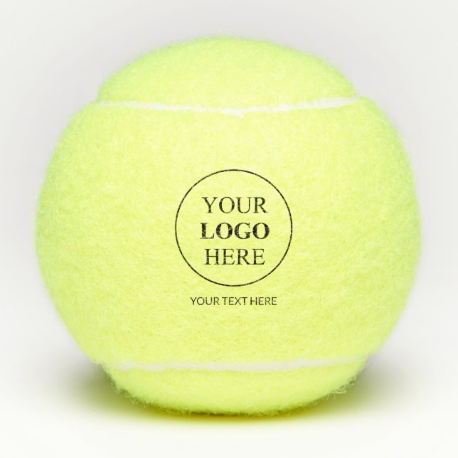 Custom Promotional Logo – No Minimum Order Tennis Balls (Front)
