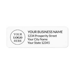 Custom Promotional Logo Return Address Label