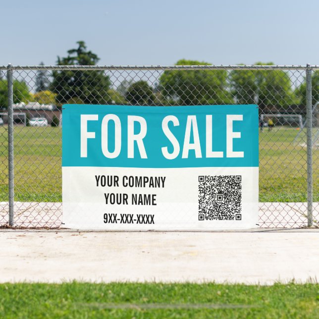 Custom Property For Sale QR Code Real Estate Banner (Insitu)