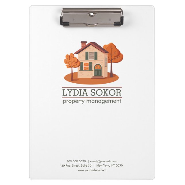 Custom Property Management Clipboard (Front)