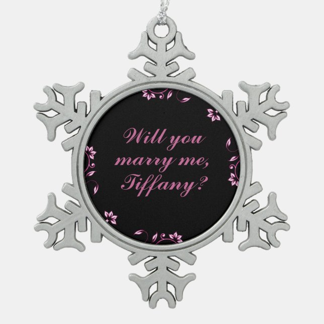 Custom proposal ornament (Front)