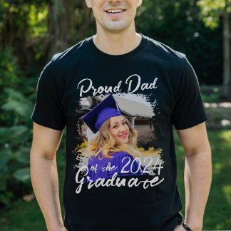 Custom Proud Dad Of The 2024 Graduate T-Shirt