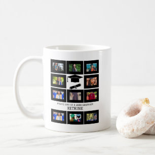 Custom proud dad of the graduate 11 photo collage coffee mug